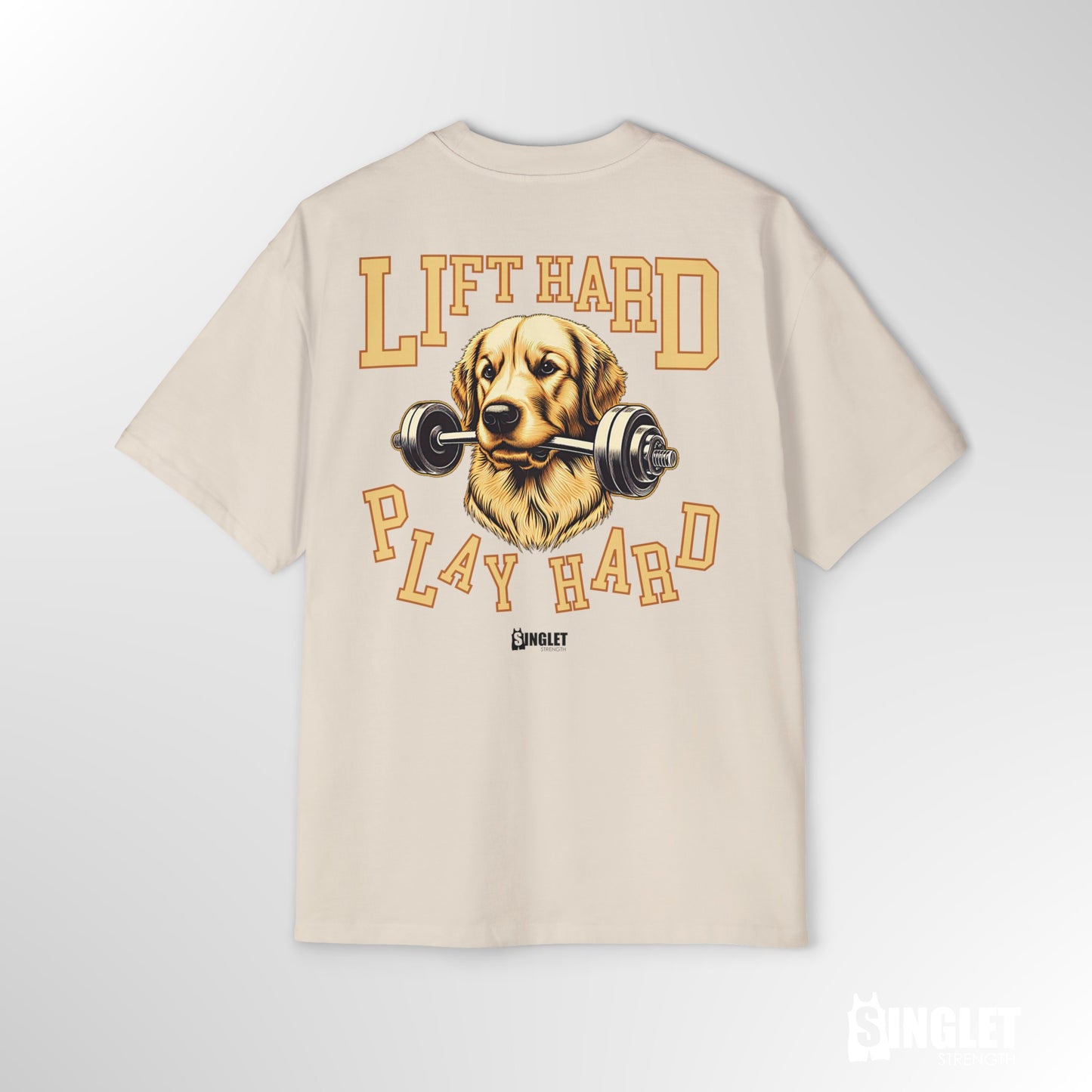 Paw Lifter, Golden Retriever OS Heavy Tee