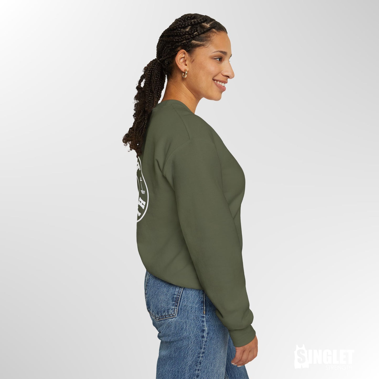 Round Logo Crew Sweatshirt