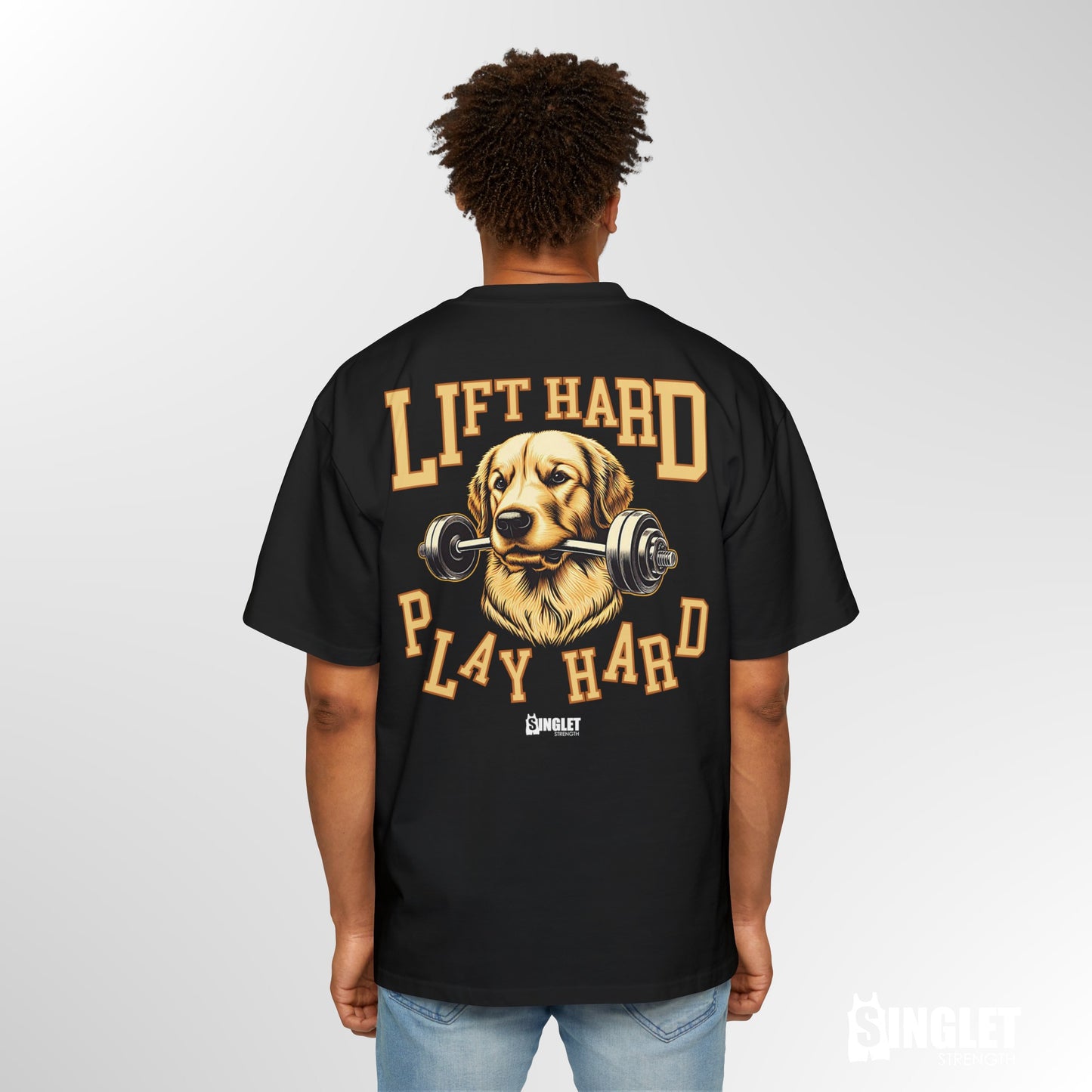 Paw Lifter, Golden Retriever OS Heavy Tee