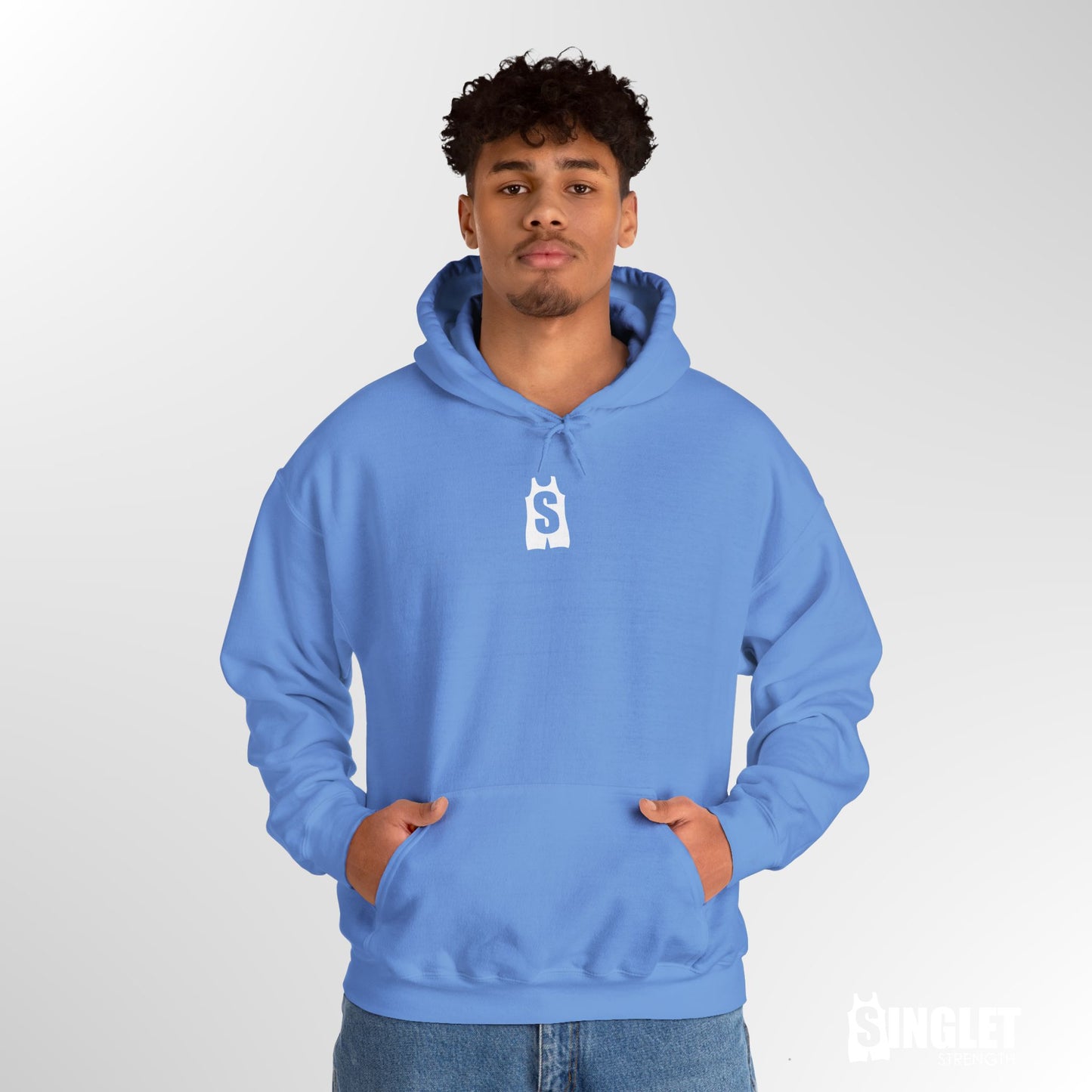 Singlet Strength Logo Drawstring Hoodie