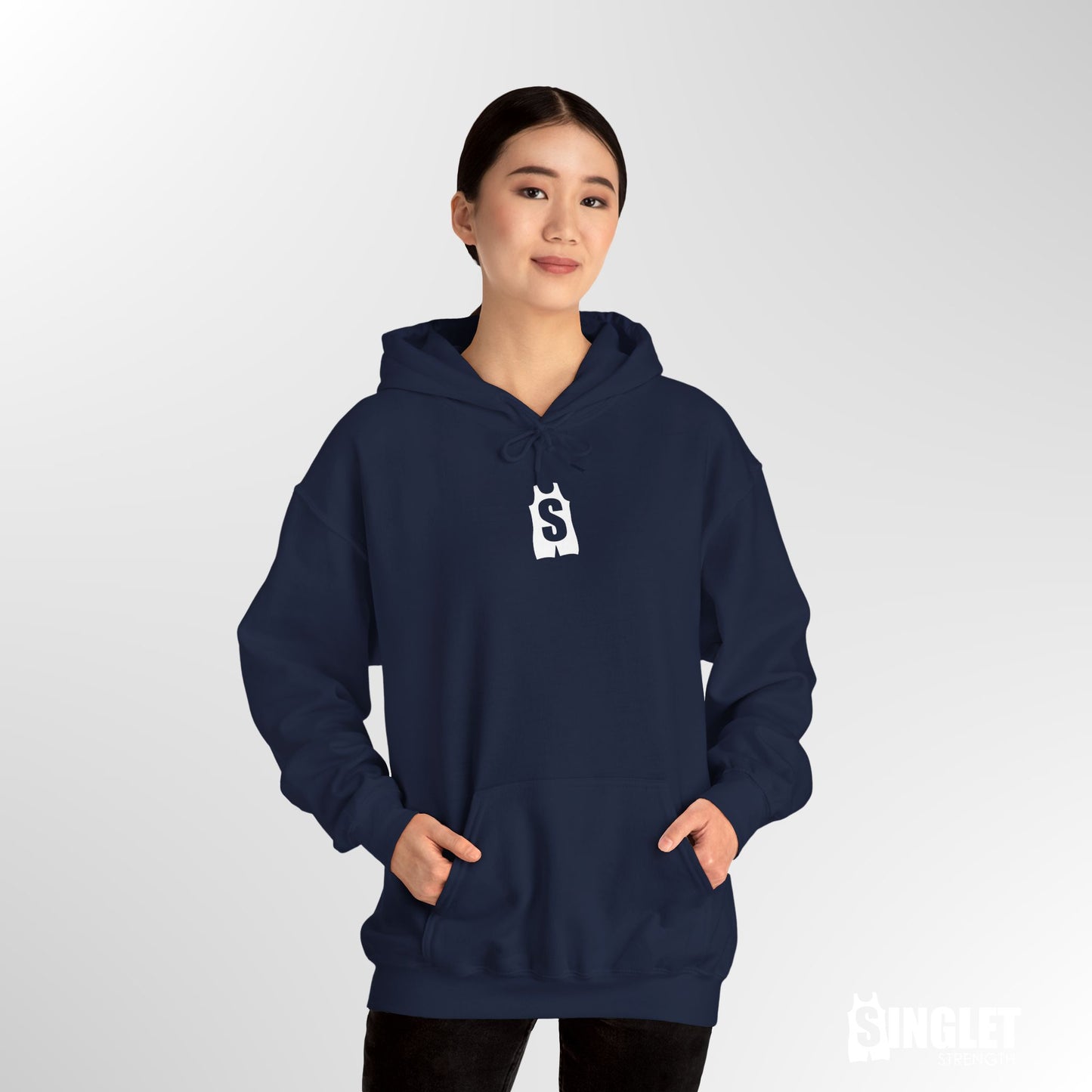 Singlet Strength Logo Drawstring Hoodie