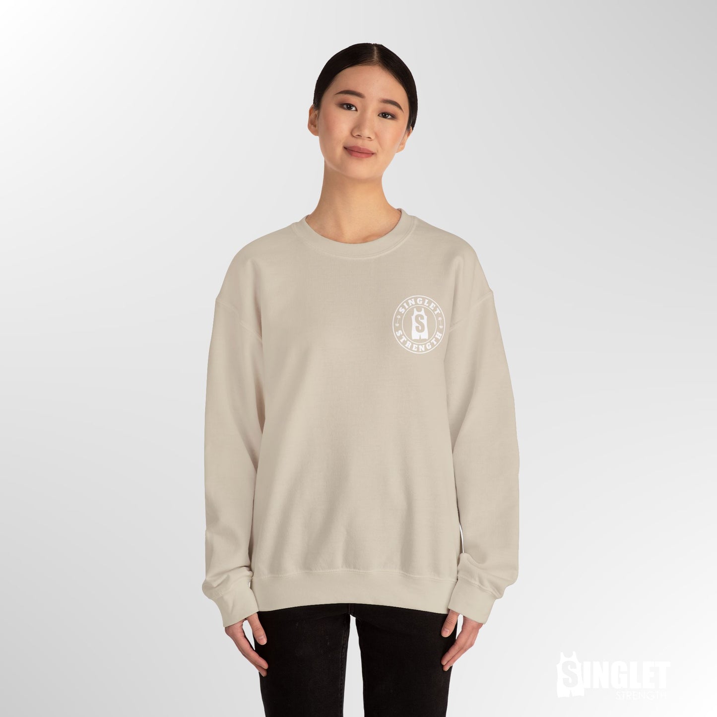 Round Logo Crew Sweatshirt