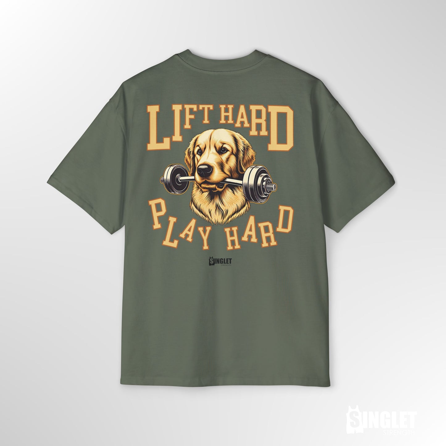 Paw Lifter, Golden Retriever OS Heavy Tee