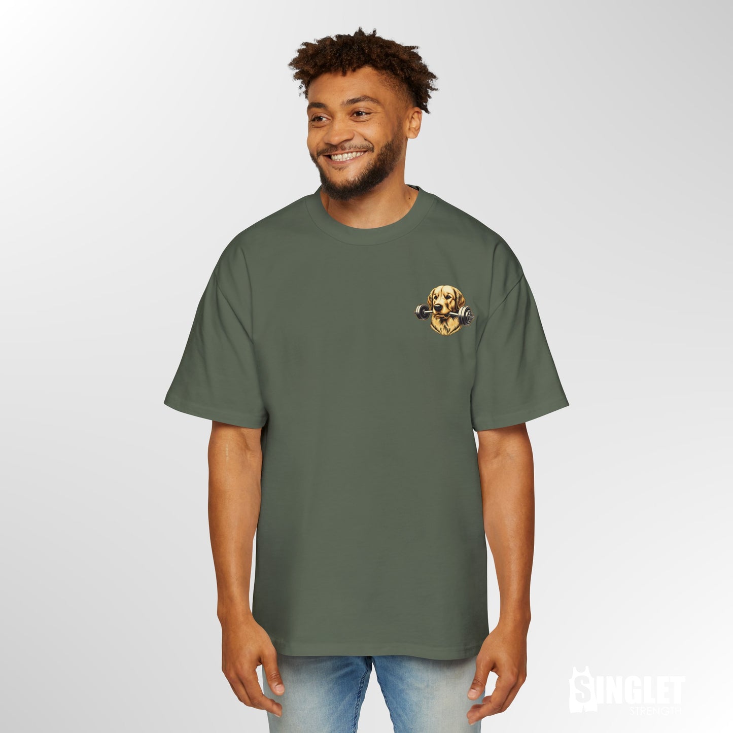 Paw Lifter, Golden Retriever OS Heavy Tee