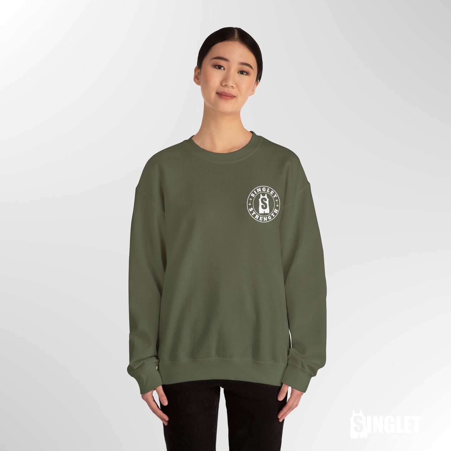 Round Logo Crew Sweatshirt