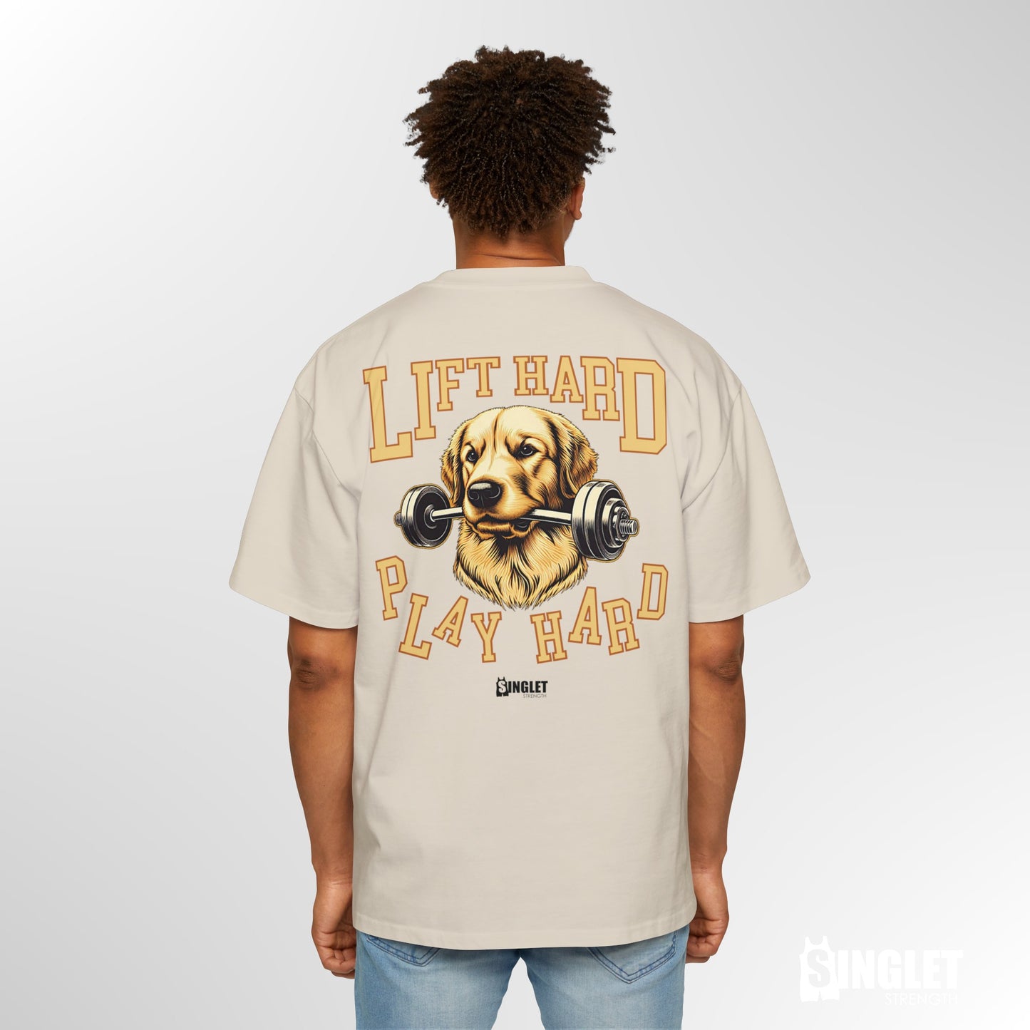 Paw Lifter, Golden Retriever OS Heavy Tee