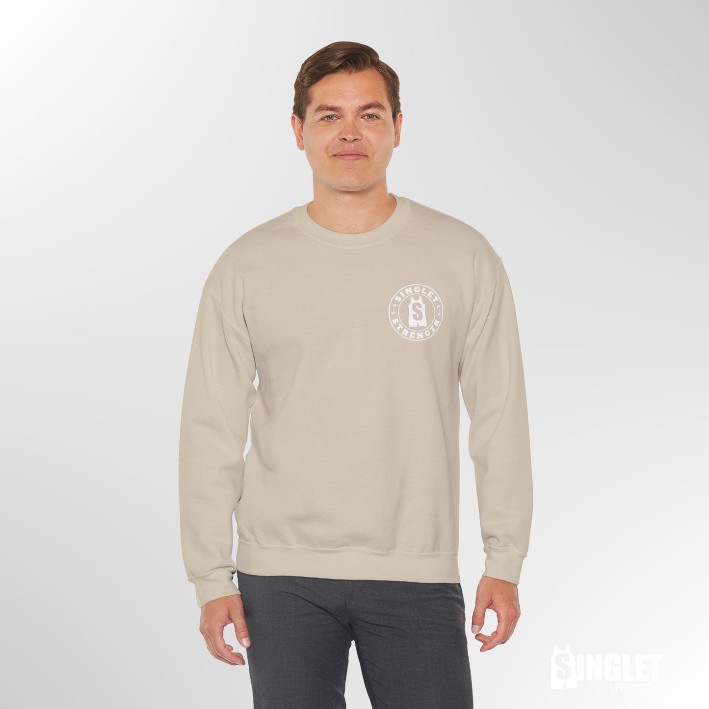 Round Logo Crew Sweatshirt